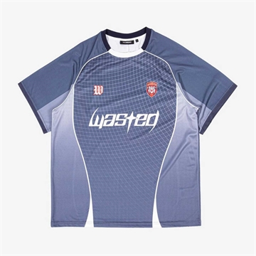 Wasted Paris Spine Football Jersey Ash Blue